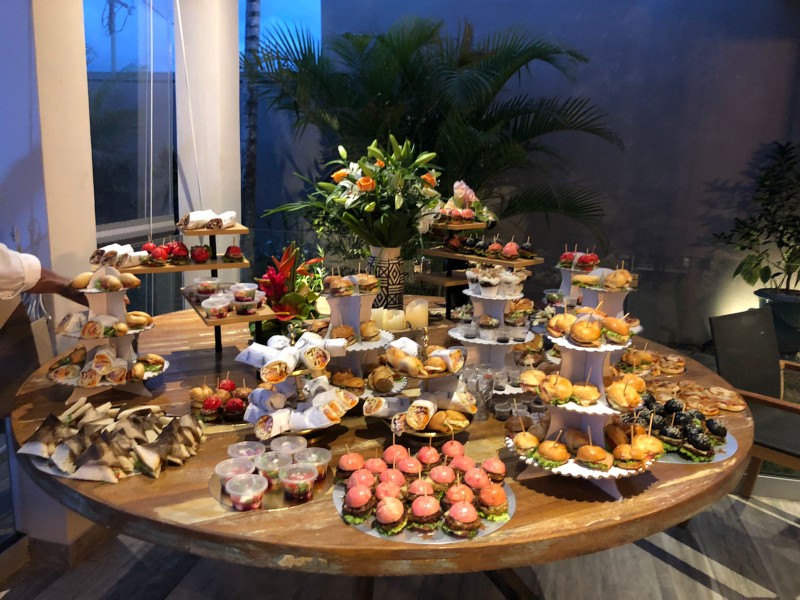 Evening cocktail buffet