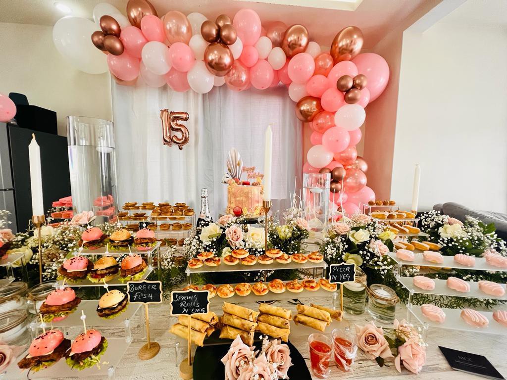 Pink and rose-gold private celebration
